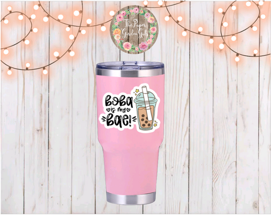 Boba is my Bae! Vinyl Holographic Sticker