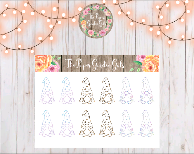 Go Wild Leopard, Prism and Ombre Gnomes Sticker Sheet