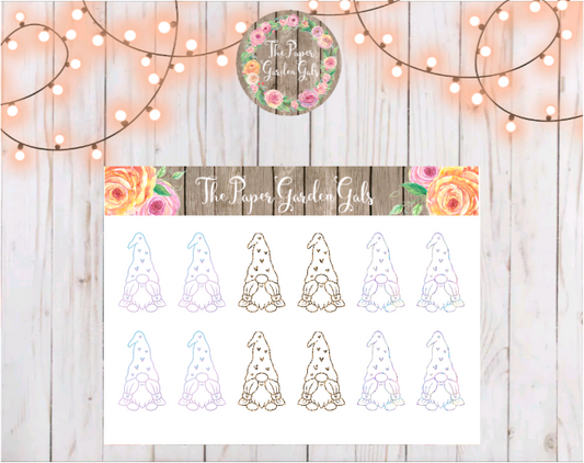 Go Wild Leopard, Prism and Ombre Gnomes Sticker Sheet