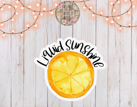 Liquid Sunshine Vinyl Sticker