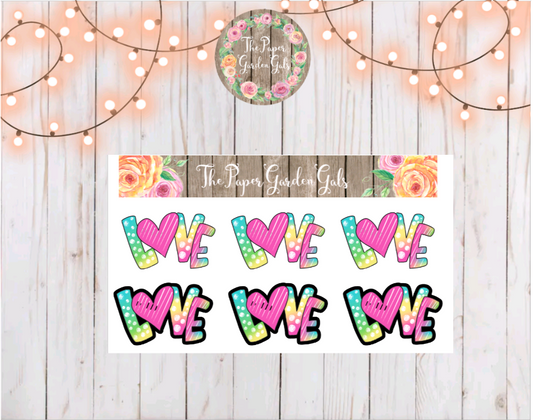 LOVE Sticker Sheet