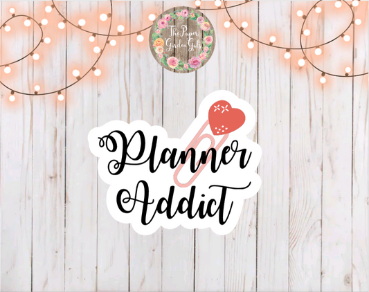 Planner Addict Holographic Vinyl Sticker