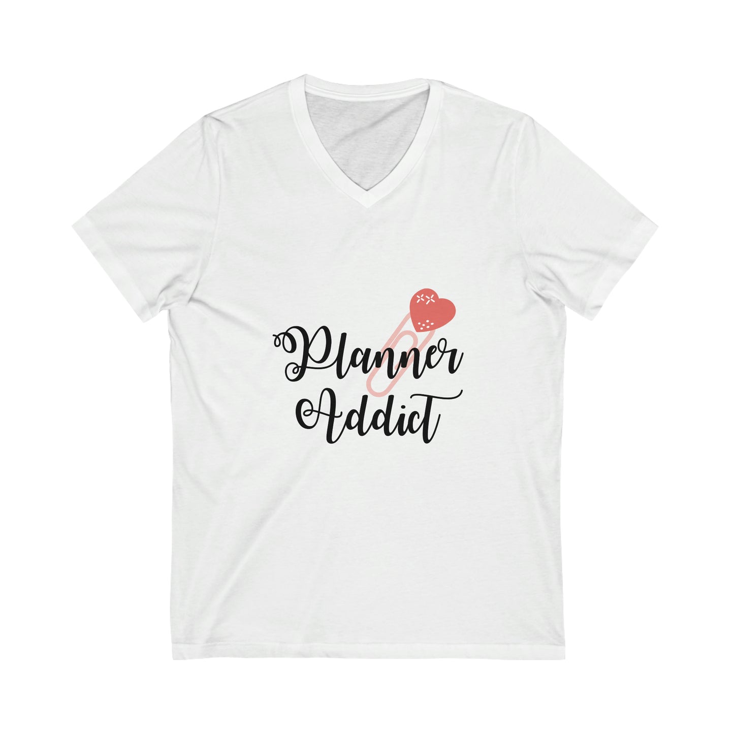 Planner Addict Short Sleeve V-Neck T-Shirt