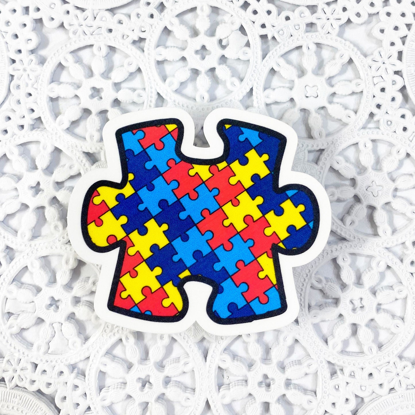 Puzzle Piece Vinyl Sticker | Autism Awareness | Decal | Planners | Laptop Decal | HydroFlask | Water Bottle Sticker