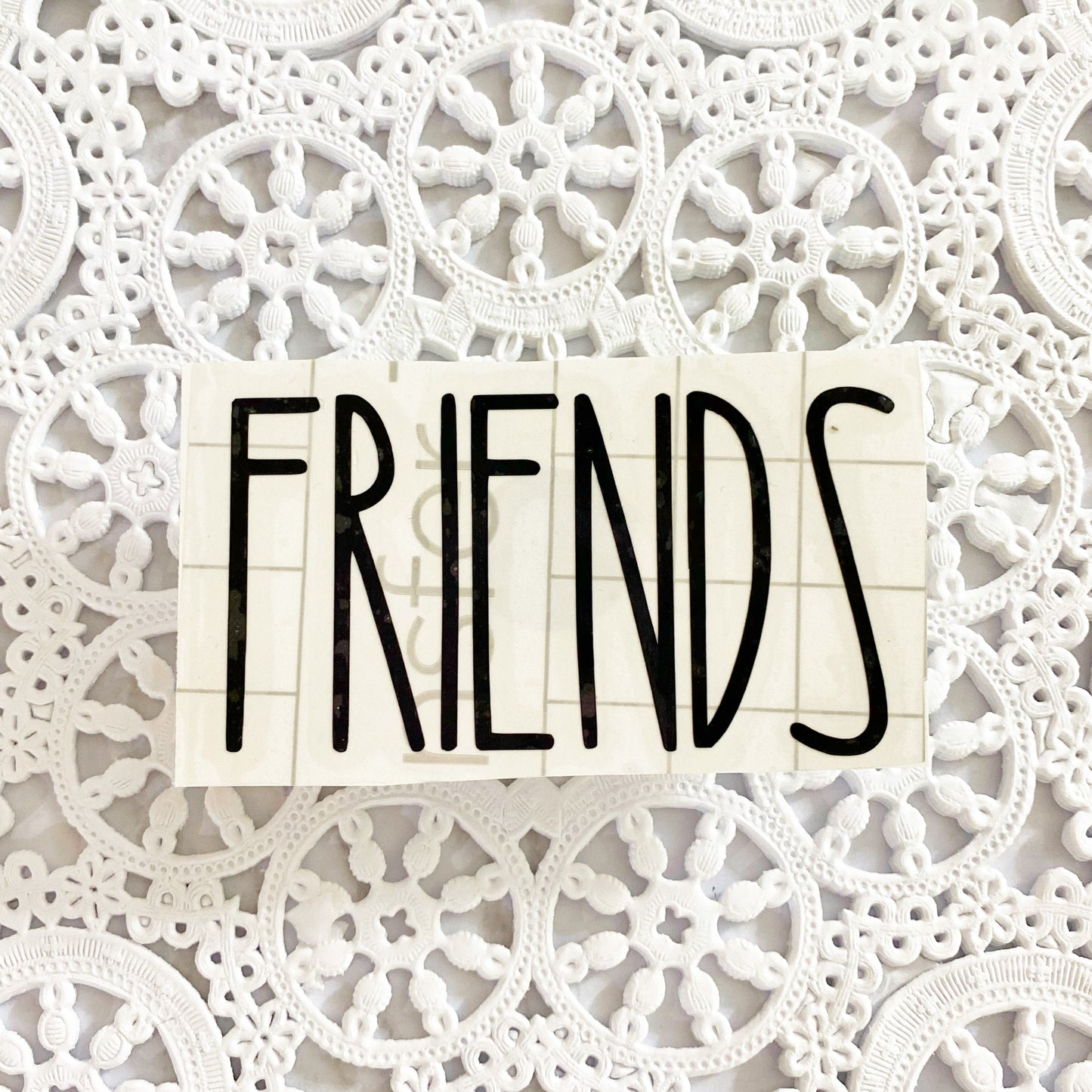 Friends Word Vinyl Sticker | Decal | Planners | Laptop Decal | HydroFlask | Water Bottle Sticker | Mugs