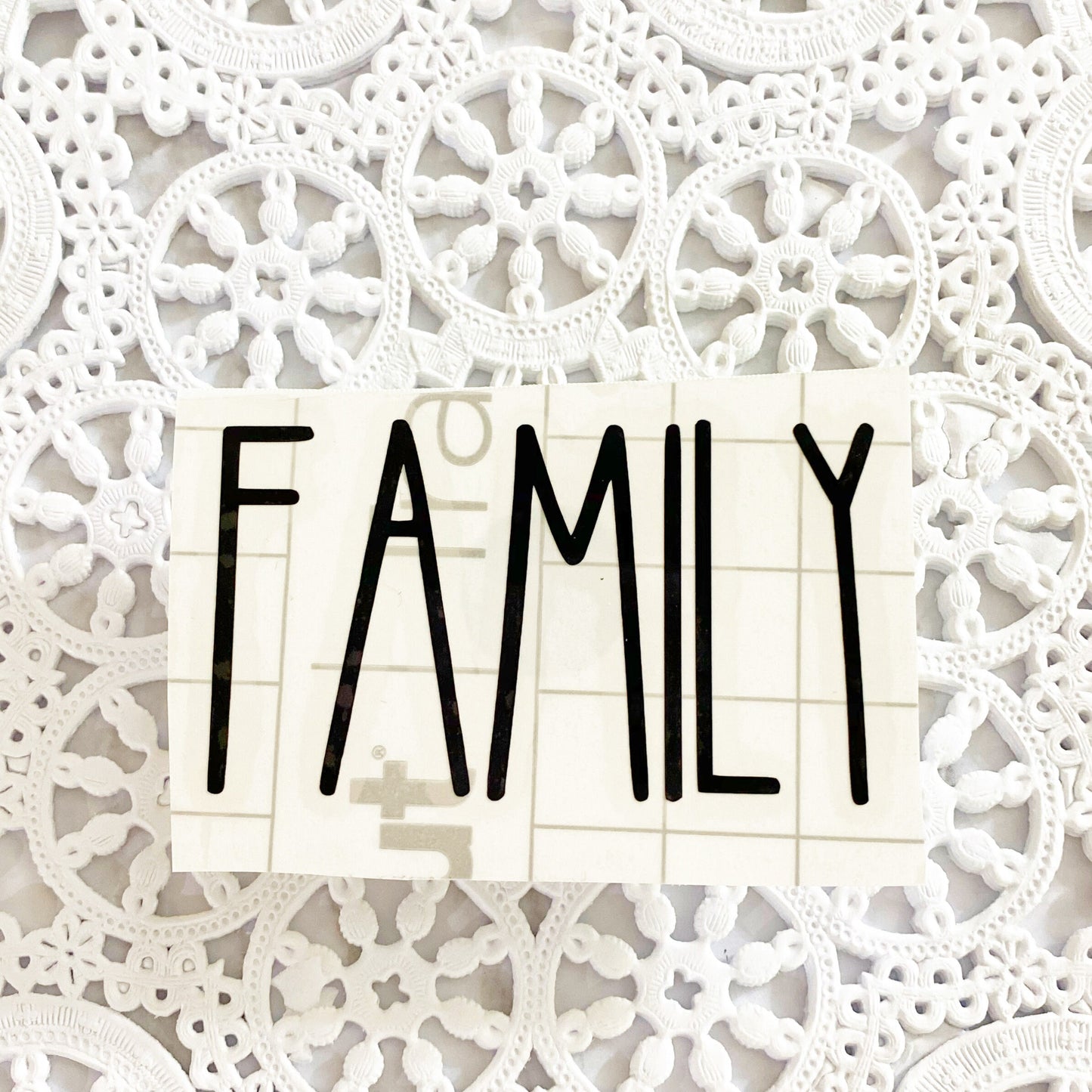 Family Word Vinyl Sticker | Decal | Planners | Laptop Decal | HydroFlask | Water Bottle Sticker | Mugs