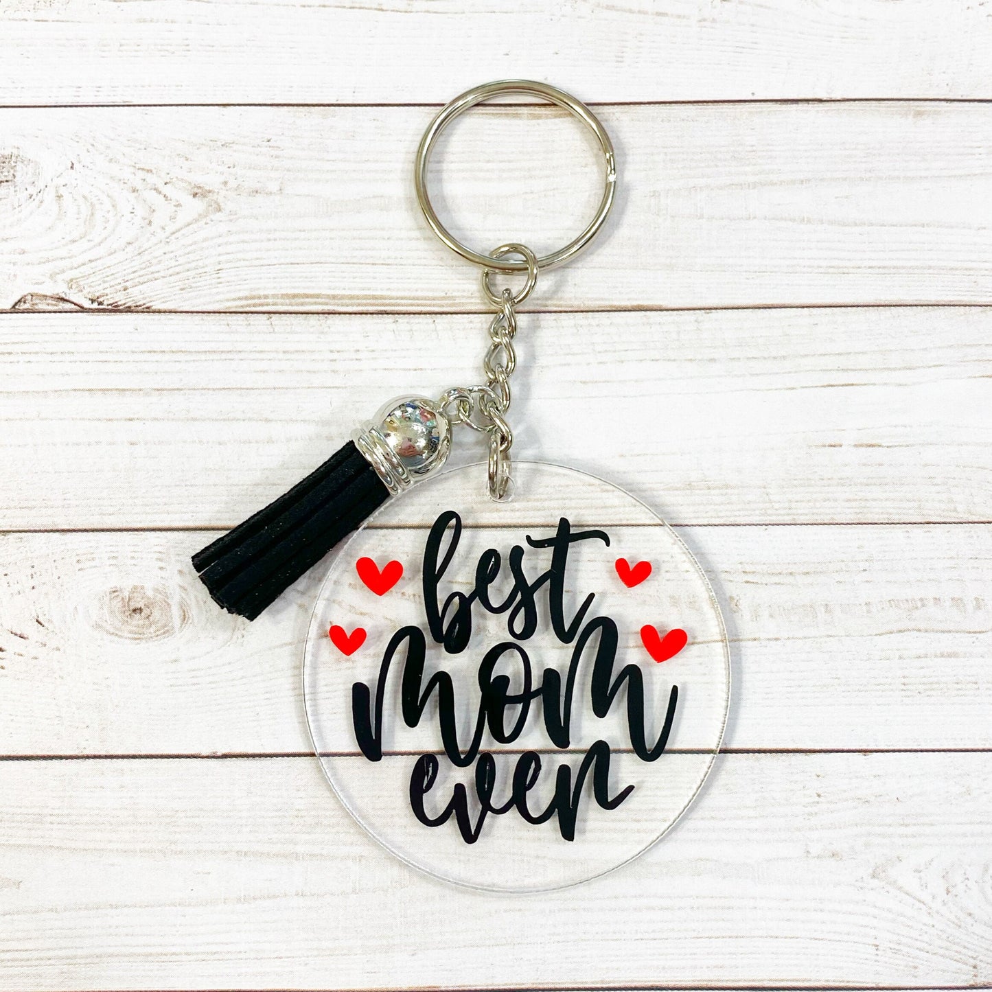 Best Mom Ever Acrylic Keychain | Cat Mom | Dog Mom | Fur Babies | Fur Mom | Mom | Grandma | Sister | Aunt