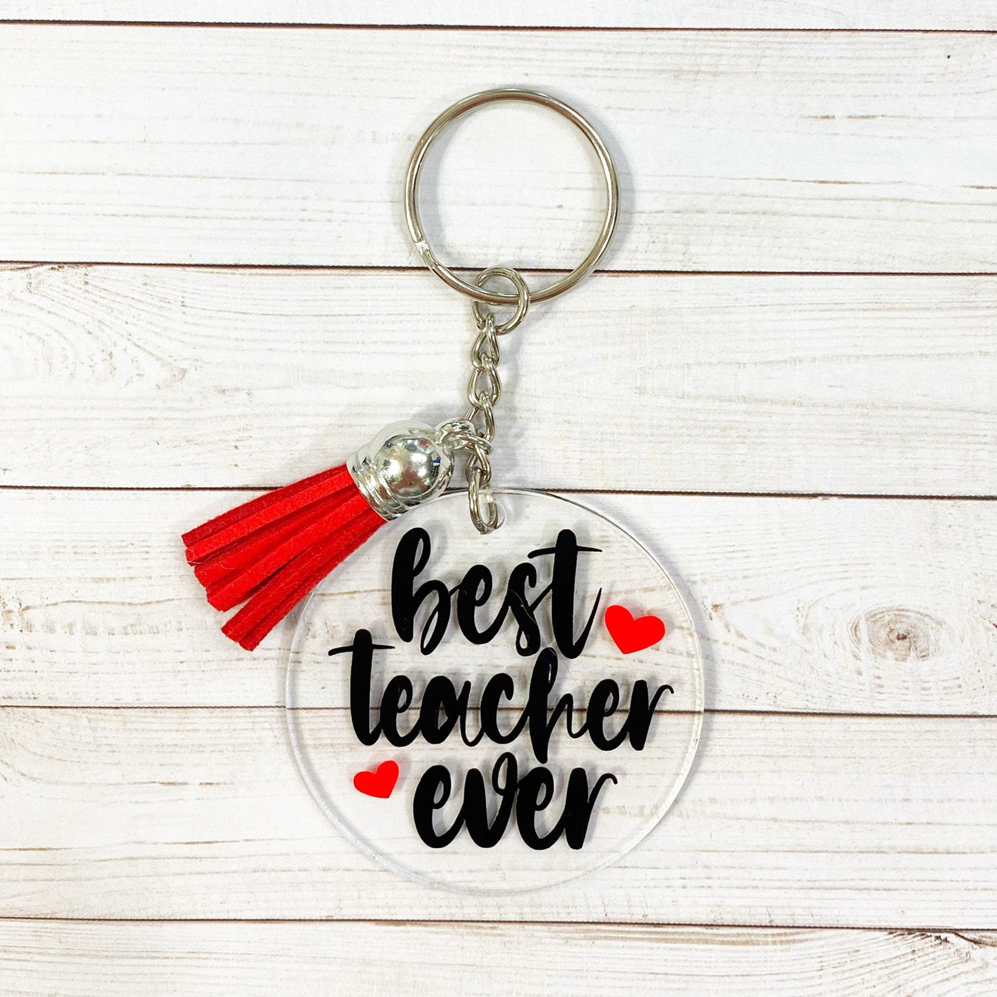 Best Teacher Ever Acrylic Keychain | Teachers | Back to School | Teacher Life