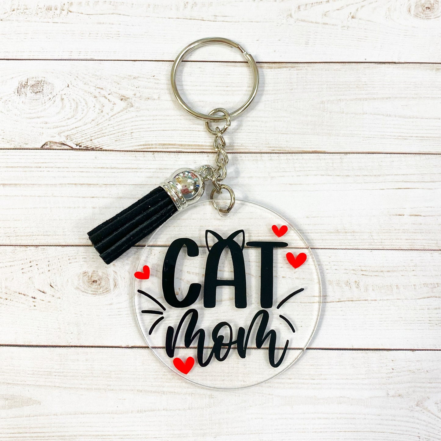 Cat Mom Acrylic Keychain | Fur Babies | Fur Mom