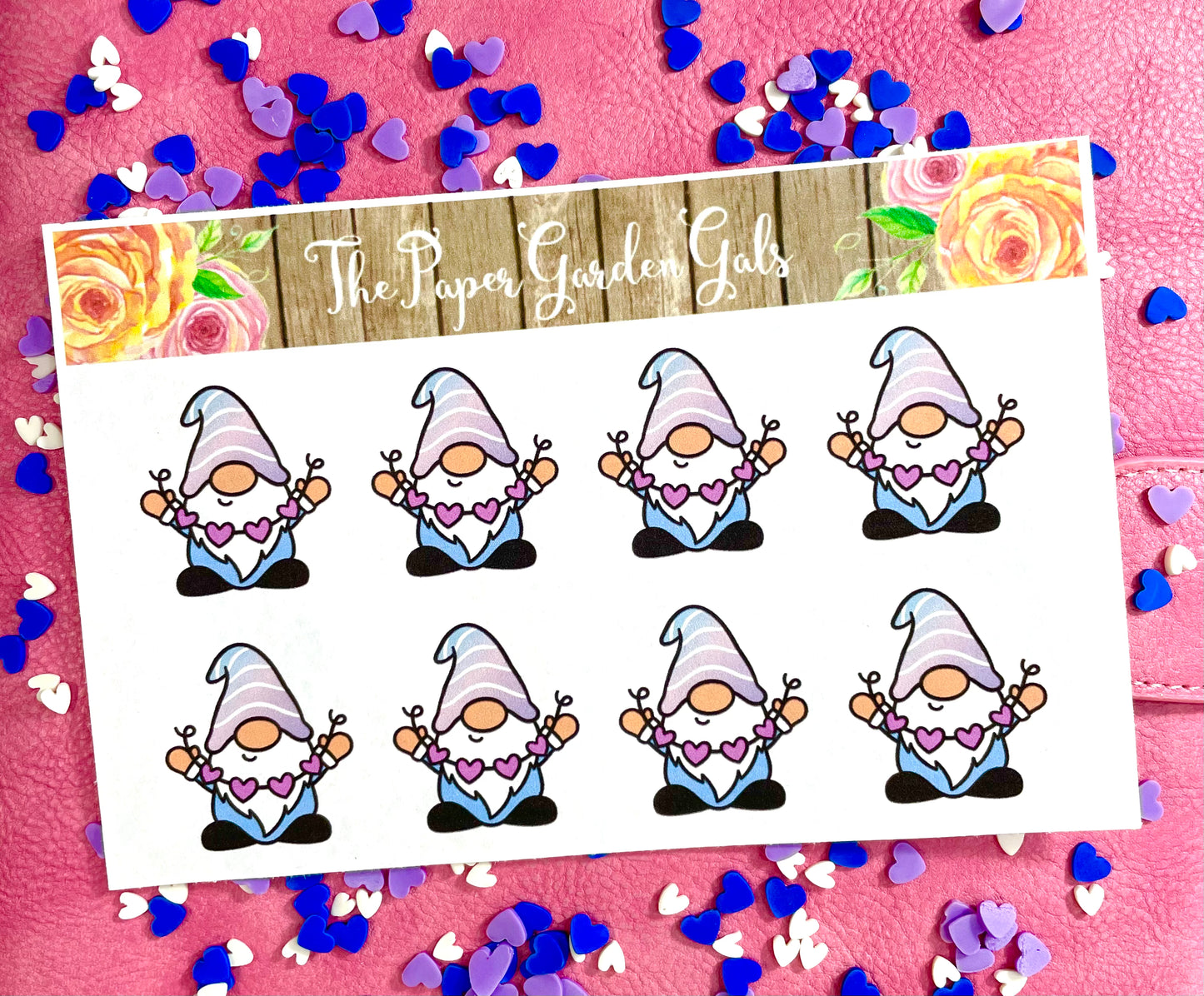 Go Wild Inspired Gnome Decorative Sticker Sheet