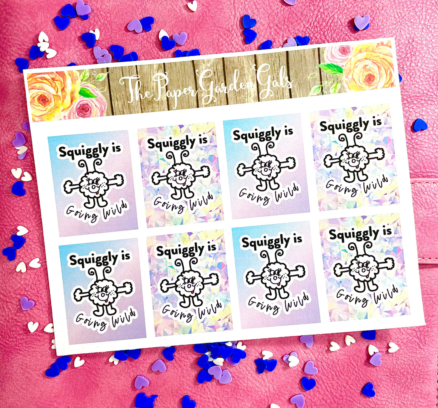 Squiggly is Going Wild Full Box Decorative Sticker Sheet