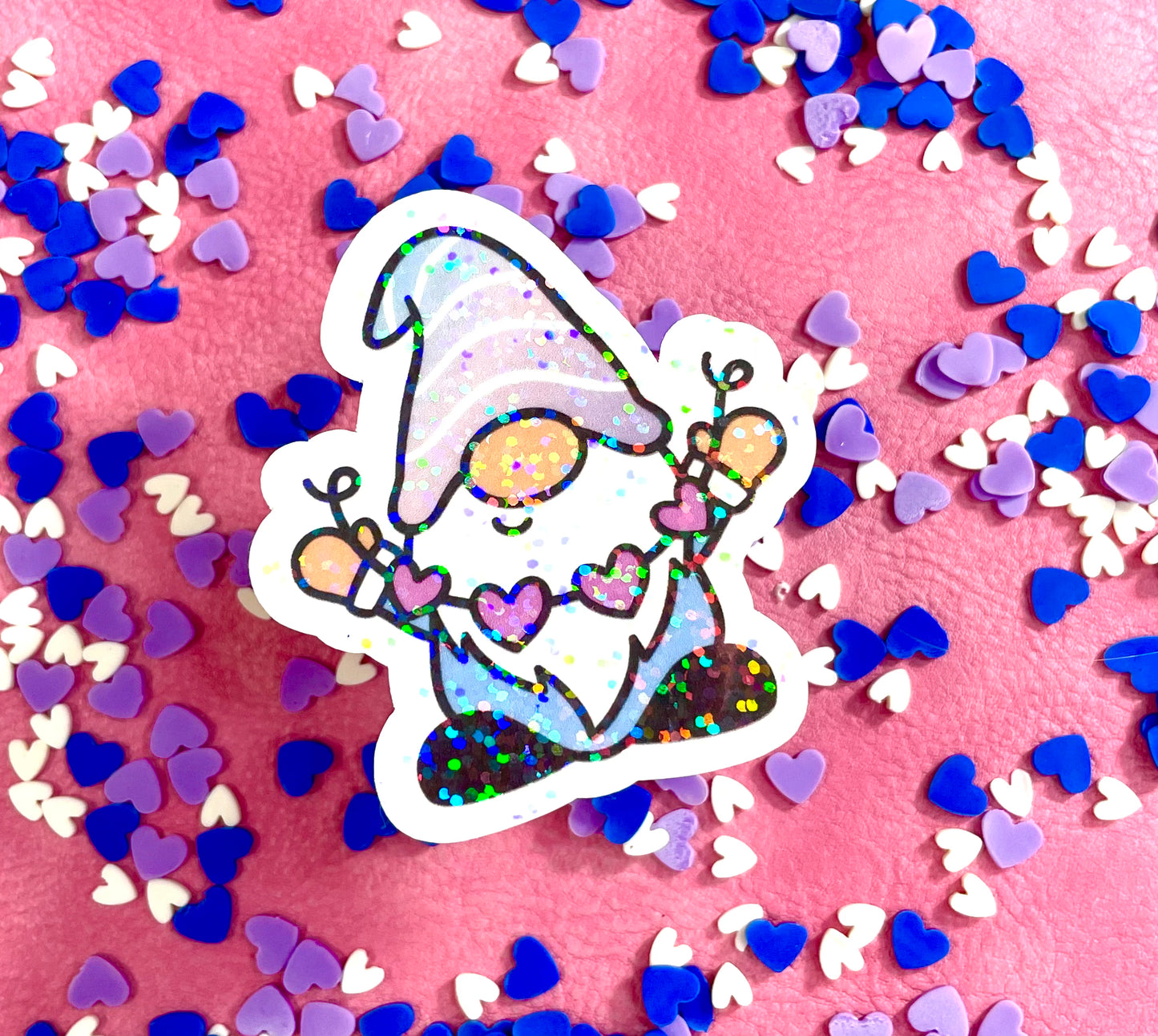 Go Wild Inspired Gnome Vinyl Holographic Sticker